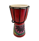 JIVE BRAND Djembe Drum Bongo Congo African Mahogany Wood Drum With Heavy Base Goat Skin Drum Head Hand Carved Professional Quality - 9" High - NOT Jive