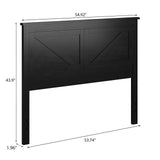 Glenwillow Home Rustic Black Wood Panel Headboard - Full Size Glenwillow Home