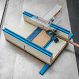 Table Saw Small Parts Crosscut Sled - Table Saw Sled Kit Includes Blade Guard, Miter Track Stop – 900 Angle Small Moldings Crosscut Saw - Table Saw ROCKLER