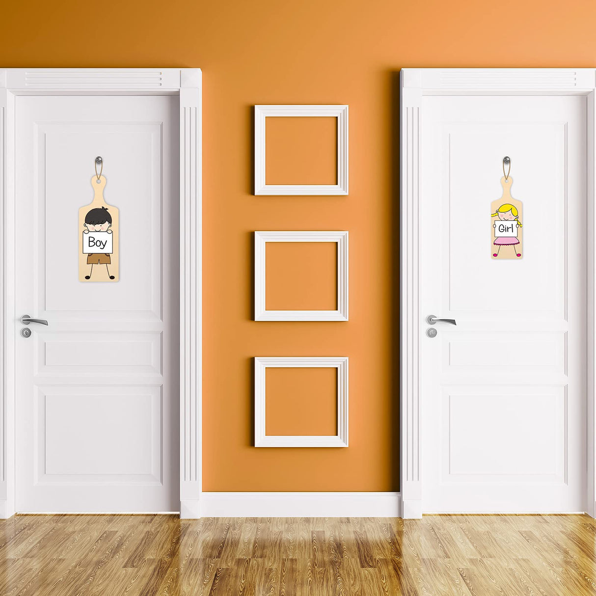 Marsui 12 Pieces Mini Wooden Cutting Board with Handle Christmas Small Chopping Board Craft Wooden Paddle Board for DIY Kitchen Home Decor(9.4 x 3.5 Marsui