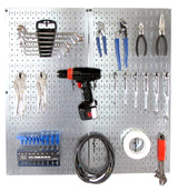 Wall Control 30-P-3232GV Galvanized Steel Pegboard Pack Wall Control