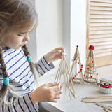 Cididu 300 Pcs Wooden Dowel Rods, 1/4 x 14 Inch Round Wooden Sticks Craft Sticks, Unfinished Natural Bamboo Sticks for Crafts Arts and DIYers Cididu