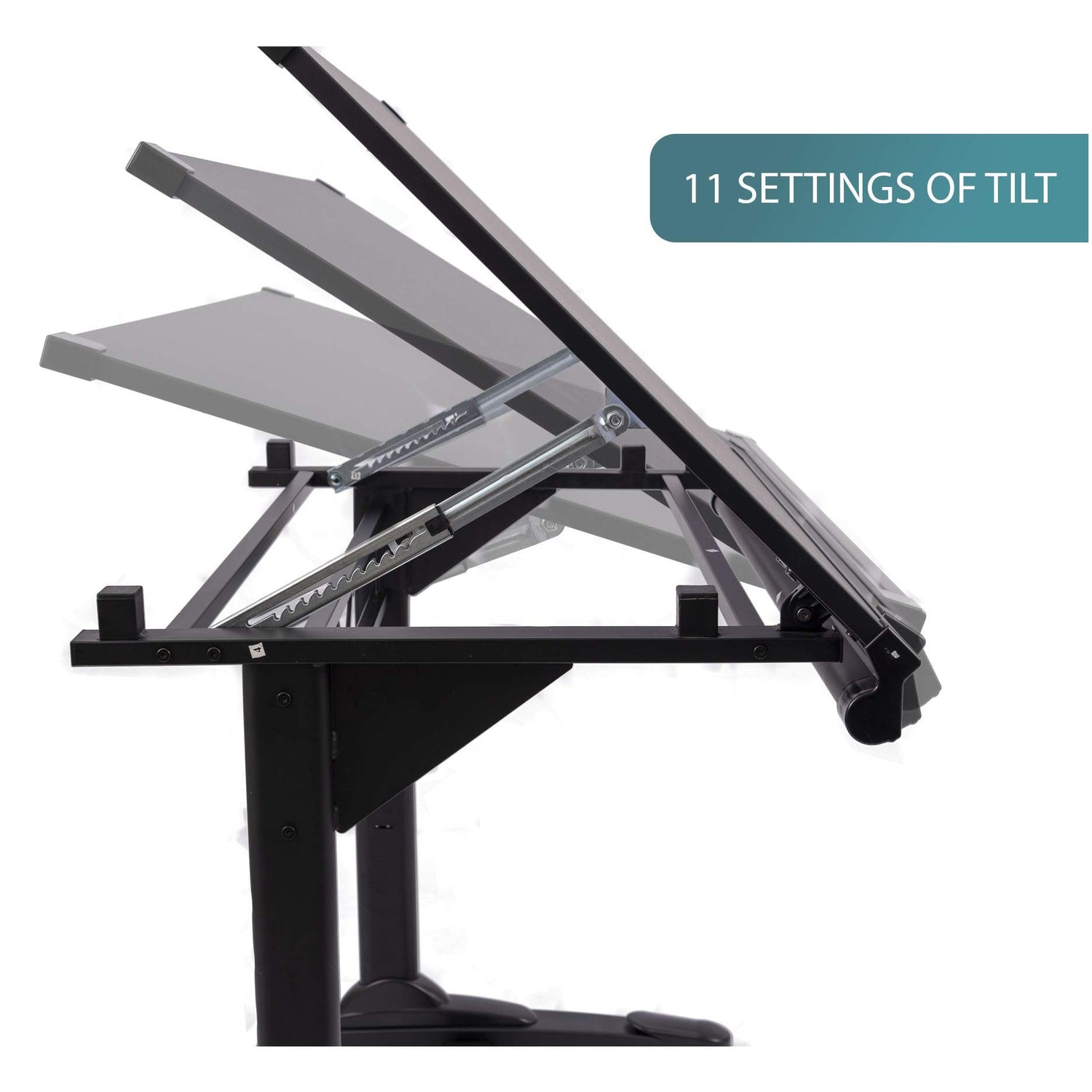 Stand Up Desk Store Adjustable Height and Angle Drafting Table Drawing Desk with Large Surface (Black Frame/Black Top, 40" W X 26" D) S Stand Up Desk Store