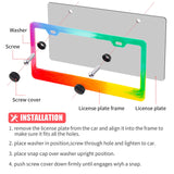 NiArt Car License Plate Frame Epoxy Resin Casting Silicone Mold Kit + Screw Accessories + Glitters, Handmade Crafts Supplies Car Plate Bracket NiArt