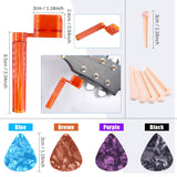 Glarks 28Pcs Guitar Maintenance and Repair Kit Including Fingerboard Protector, Hex Wrenches, Files, String Ruler Action Ruler, Spanner Wrench, Glarks