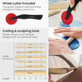 ARTEZA Pottery Tools & Clay Sculpting Tools, Set of 22 Pieces in PET Storage Tube, for Clay, Pottery, Ceramics Artwork & Holiday Crafts ARTEZA