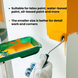 CoatPro Twools Foam Paint Roller, 2 Inch 10 Pack Small Paint Roller Kit with High-Density Foam Paint Roller, Paint Tray, Paint Tray Liner, Roller CoatPro Twools