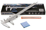 Spurtar Vernier Caliper, 6" Stainless Steel Non Digital Calipers, 0-6Inch/0-150mm Manual Micrometer Caliper, 0.02mm/0.001" High Precision Caliper, Spurtar