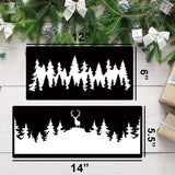 Pine Tree Stencils Christmas Tree Stencils Forest Stencil Reusable Drawing Templates for Painting on Wood Wall Fabric Furniture zosylley