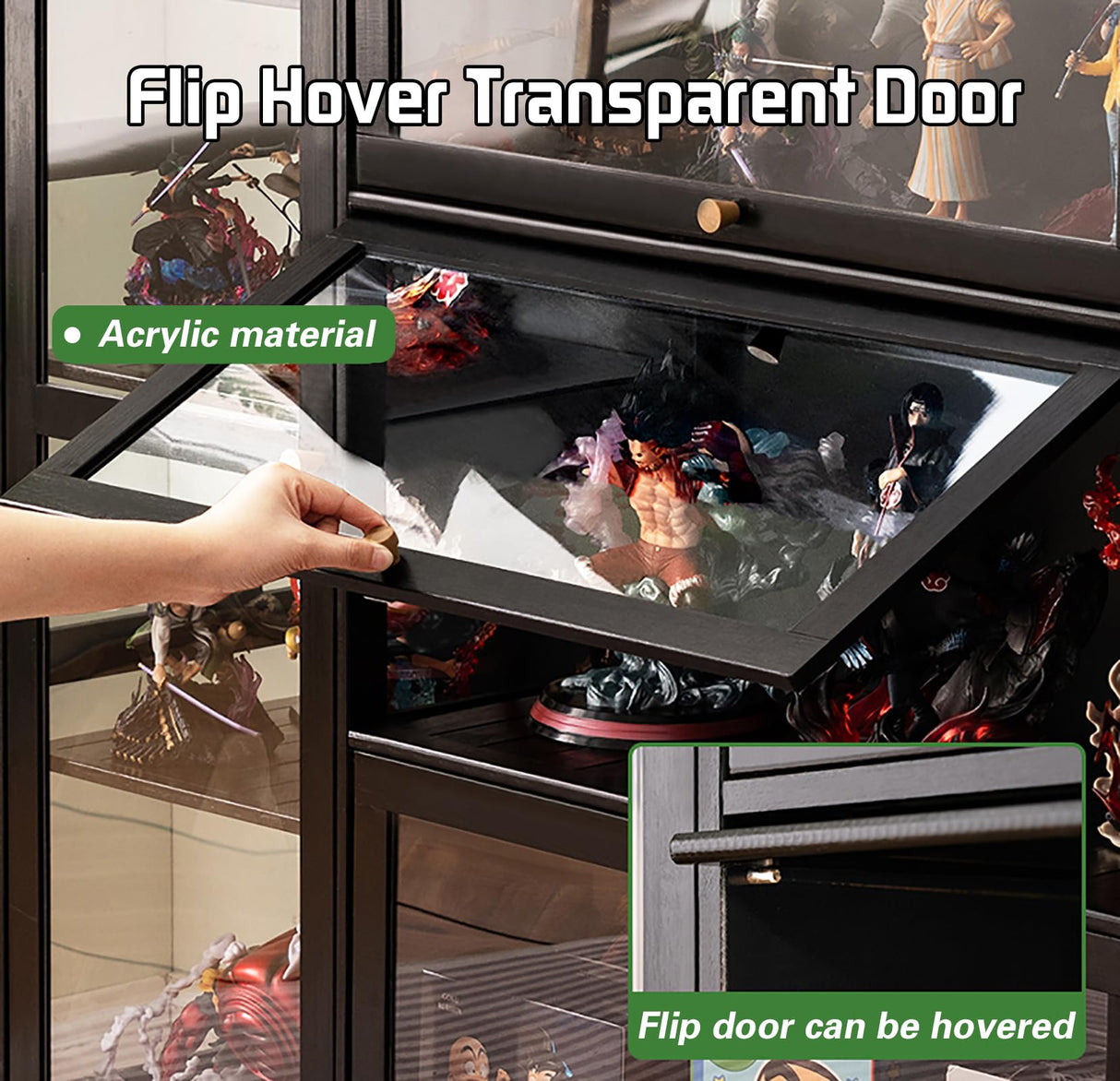 MXBCTMM Display Cases for Collectibles Acrylic Display case Glass Display Cabinet Curio Cabinet Figure Display case Cabinet China Cabinet Storage MXBCTMM