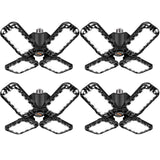 LED Garage Light 4 Pack, 120W Ultra Bright LED Shop Light with 4 Adjustable Panels, 12000LM E26/E27 Base Deformable Ceiling Light Fixtures for Tudoccy