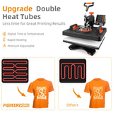 Heat Press Machine 6 in 1 Heat Press Sublimation Machine 360° Rotation Swing Away T Shirt Printing Machine for DIY T Shirts Mug Hat Plate, 12 x 15 Towallmark