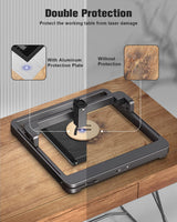 FAHKNS Honeycomb Working Table, 11.81"x7.87"x0.87" Honeycomb Laser Bed for Most Laser Engravers, for Fast Heat Dissipation and Table-Protecting with FAHKNS