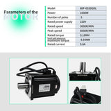 CNCTOPBAOS 1KW AC Servo Motor Kit,220V 1000W 3000rpm 3.18N.m Servo motor and Driver CNC Controller Kit,17 bit Encoder RS485 for CNC Milling Lathe CNCTOPBAOS