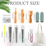 148 Pcs Needle Felting Kit 8 x 10 Inch Felting Pad Needle Felting Tools Felting Mat Needle Felting Supplies with Felting Needles Finger Guards Wooden Irenare