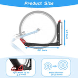 WALMANN BIKEPAL No Lifting Wall Mount Swivel Bike Rack, Vertical Bike Wall Hangers for Garage Space Saving Home Bike Storage Solution (2 Pack) WALMANN