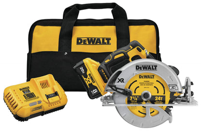 DEWALT 20V MAX* XR Circular Saw, 7-1/4-Inch, Brushless, Power Detect Tool Technology (DCS574W1)