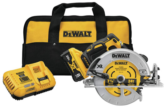 DEWALT 20V MAX* XR Circular Saw, 7-1/4-Inch, Brushless, Power Detect Tool Technology (DCS574W1) - WoodArtSupply