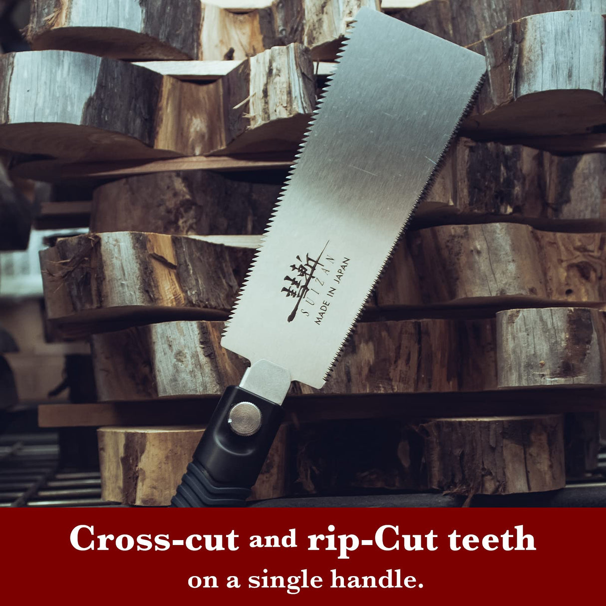 SUIZAN Japanese Pull Saw Hand Saw 7 Inch Ryoba Double Edge for Woodworking Tools SUIZAN