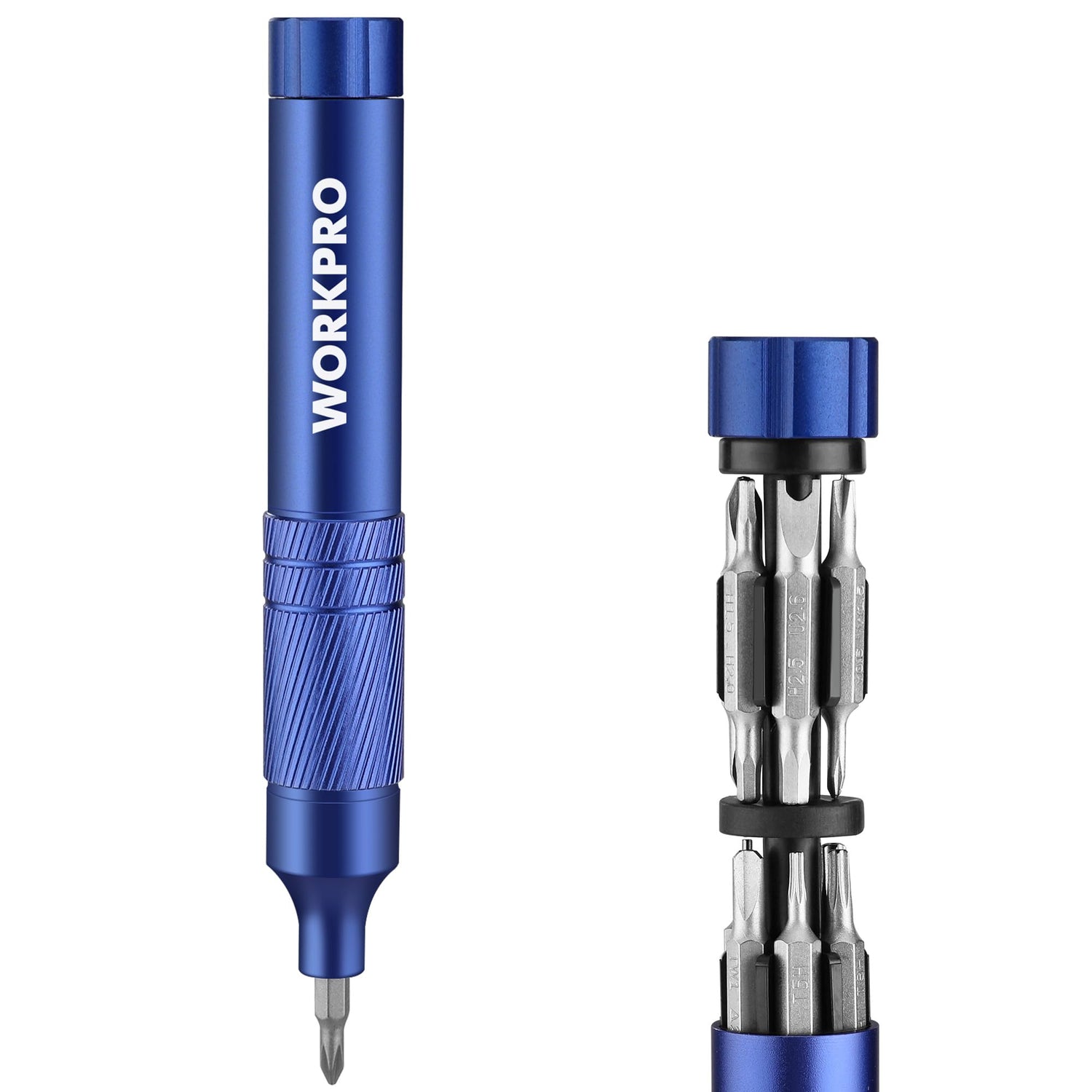 WORKPRO 24-in-1 Precision Screwdriver, Pen Style Multi-Bit Screwdriver, Glasses Screwdriver with S2 Steel Small Screwdriver Bits, Ideal for Eyeglass, WORKPRO