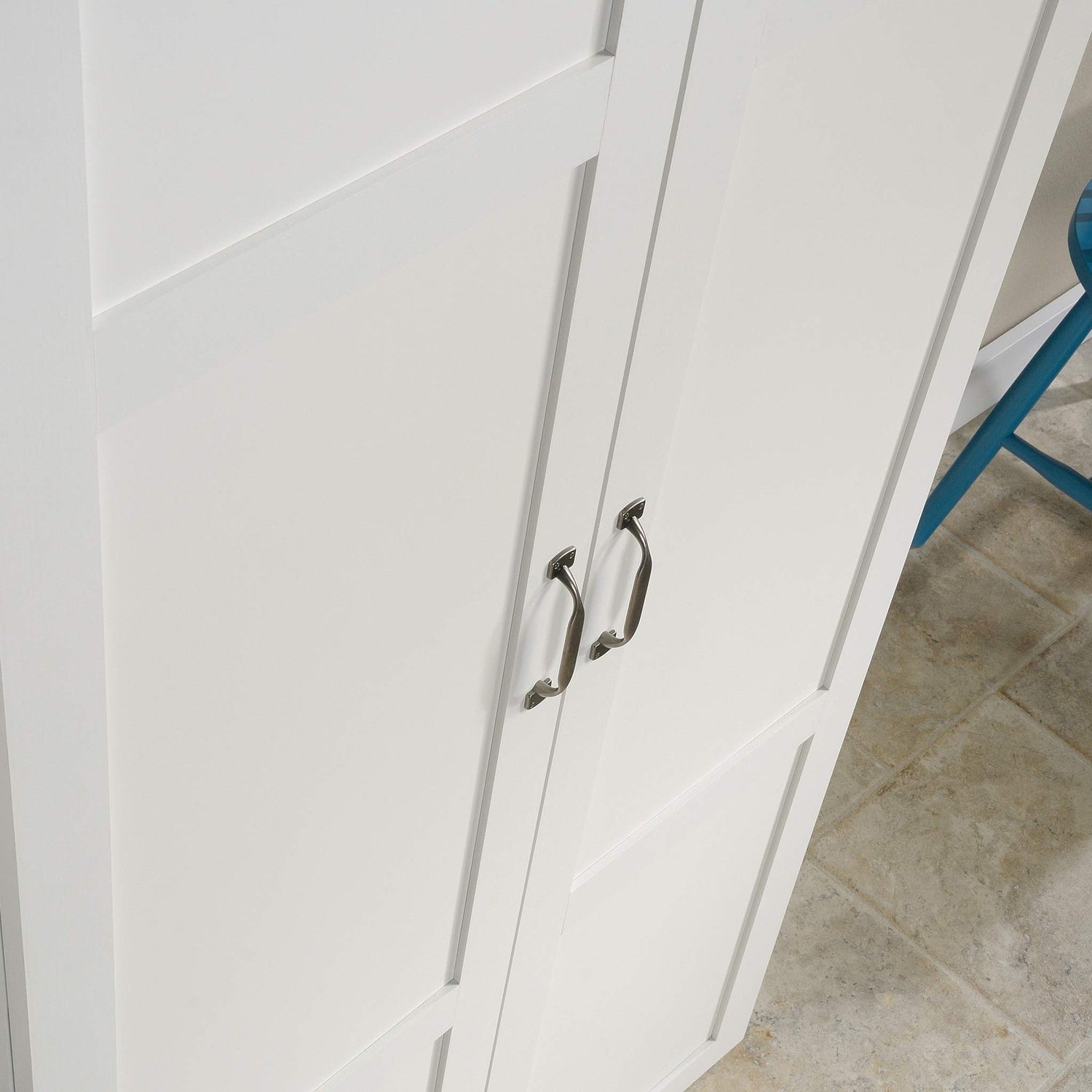 Sauder Select Storage Pantry cabinets, L: 29.69" x W: 16.34" x H: 70.10", White finish Sauder