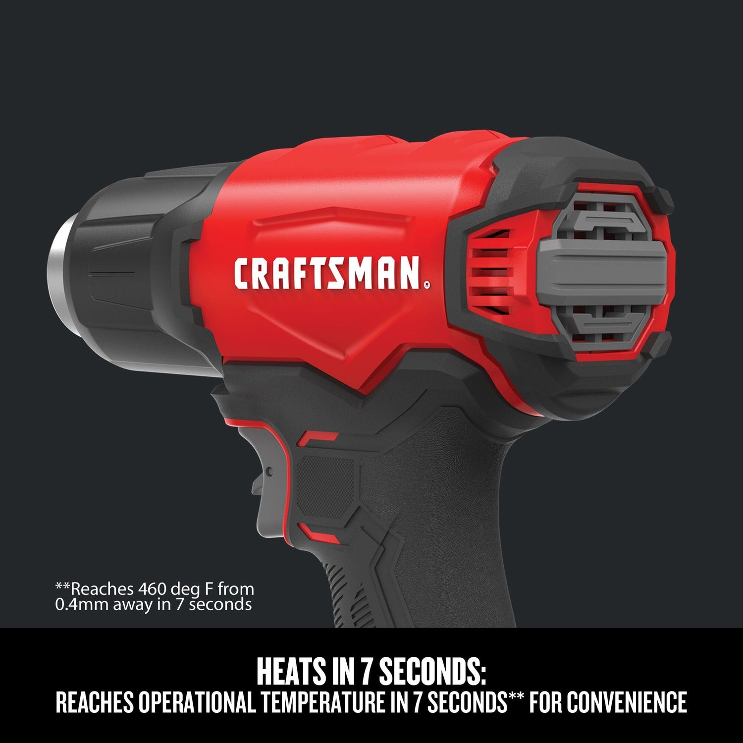 CRAFTSMAN V20 Cordless Heat Gun, Up to 950 Degrees F, Bare Tool Only (CMCE530B) Craftsman