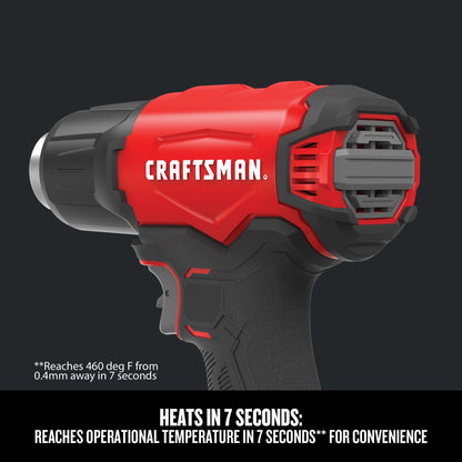 CRAFTSMAN V20 Cordless Heat Gun, Up to 950 Degrees F, Bare Tool Only (CMCE530B) - WoodArtSupply