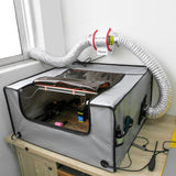 Makacces Powerful 3 Inch Duct Fan with 1.5M Pipe,Copper Motor, Enhanced Air Flow, Low Noise Level for Efficient Smoke&Odor Extraction,for 3D Makacces