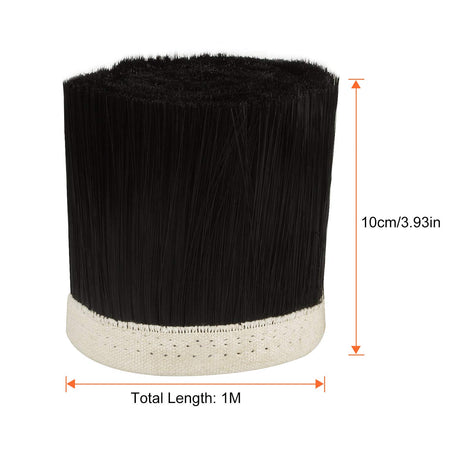 Acrux7 Dust Shoe Brush, 100mm Engraving Machine Dust Cover Nylon CNC Vacuum Brush for CNC Router Spindle Motor Black Acrux7