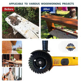 OBA Wood Carving Disc 4-1/2 Inch Wood Cutting Wheel 28-Tooth for Angle Grinder Wood Carving,Polishing,Carving with 7/8 inch Arbor OBA