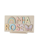 Custom Name Puzzle by BusyPuzzle Christmas Gift For Kids Name Puzzle With Pegs Montessori Toys Wooden Name Baby Shower Gift Personalized Baby Puzzle BUSY PUZZLE
