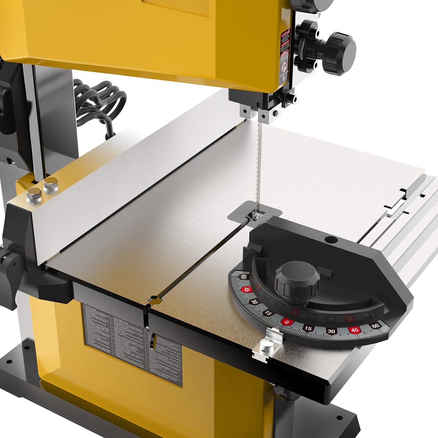 Woodskil 3A 9-Inch Band Saw,2500FPM & 1720RPM Low Noise Induction Motor Bandsaw Anti-Shake with Steel Base and Cast Aluminum Table,Removable Safety Woodskil