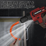 PULITUO Cordless Drill Set, 20V Electric Power Drill with Battery And Charger, Torque 30N, 21+1 Torque Setting, 2 Various Speed, with 43pcs Drill PULITUO