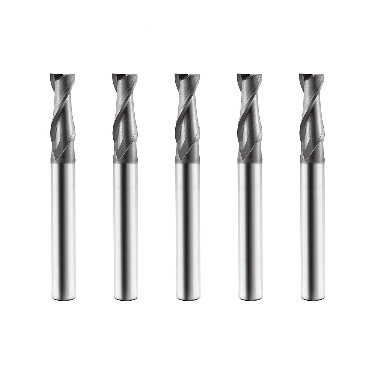 SPEED TIGER Micrograin Carbide Square End Mill - 2 Flute - ISE1/8"2T (5 Pieces, 1/8") - for Milling Alloy Steels, Hardened Steel, Metal & More – Mill SPEED TIGER