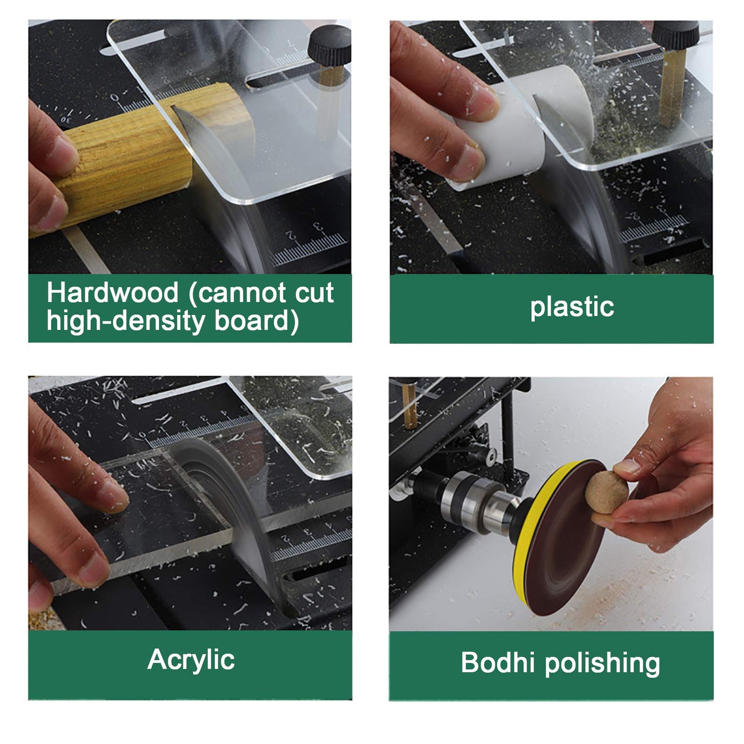 Mini Sliding Table Saw Woodworking DIY Hobby Model Cutting Bench Saw Household for Metal,Wood,PVC Plastic,Acrylic Cutting Futchoy