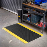 Consolidated Plastics Anti-Fatigue Heavy Duty Diamond Plate Floor Mat, Commercial Grade Standing Support for Leg & Back Pain, Sponge Base/Solid Vinyl Consolidated Plastics