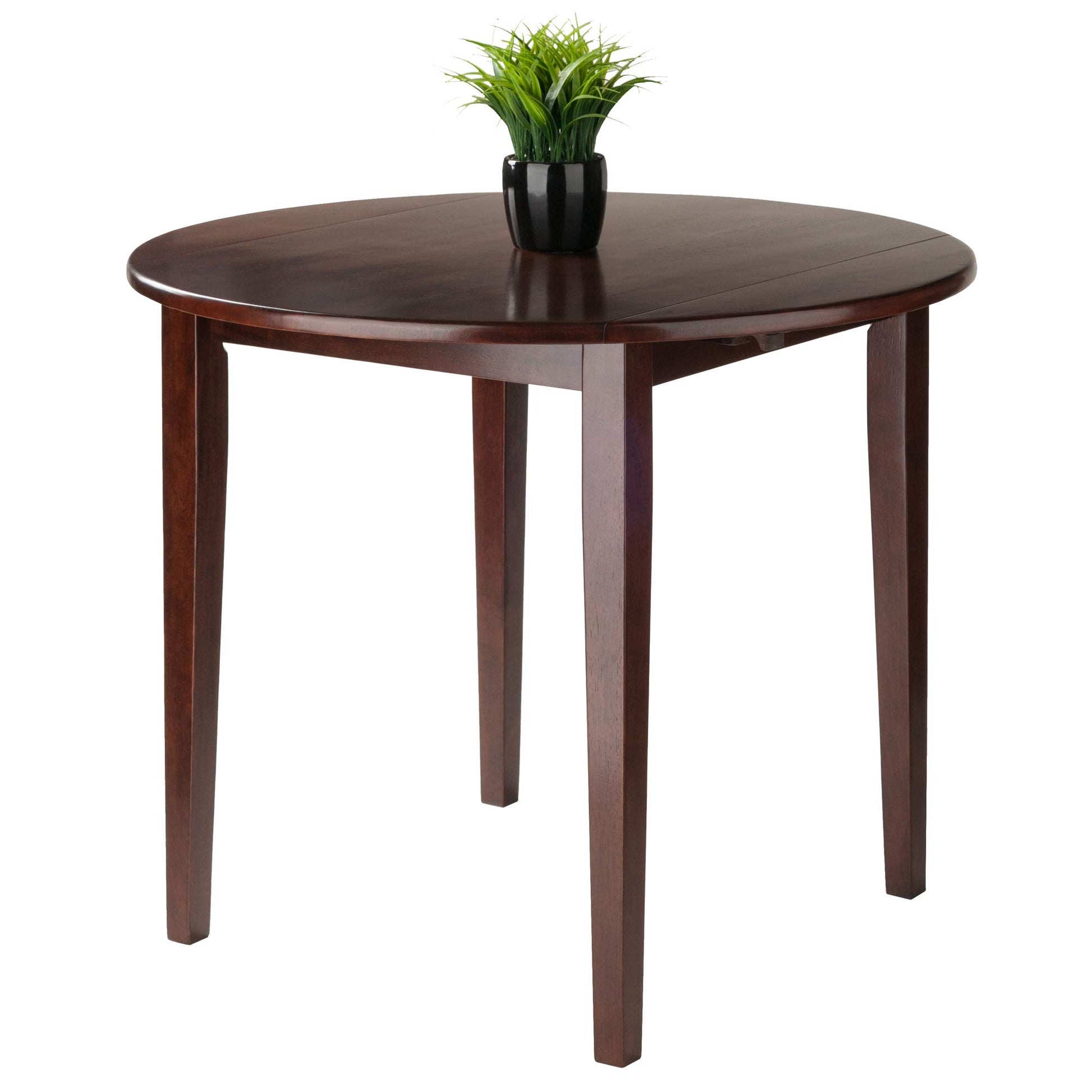 Winsome Wood Clayton Dining Walnut, 35.98x35.98x29.13 - WoodArtSupply