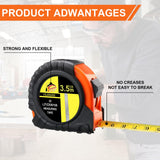 Merkaunis 20 Pcs Tape Measure 12 ft, Retractable Measuring Tape Bulk Self Locking Measurement Tape Easy to Read with Fractions 1/8, Steel Power Tape Merkaunis