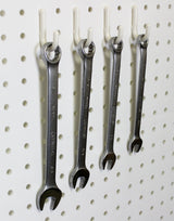 WallPeg Pegboard Tool Organizer with Flex-Lock Peg Hooks PK 24242 W - Organizes Tools - Crafts - Mounted Sixe 48" x 24" - Pegboard Panels - Garage WallPeg