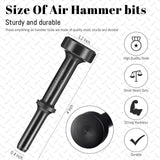 Mudder Smoothing Hammer attachments Tool Pneumatic Hammer Bit Pneumatic Chisel Bit Tool Hammer Accessories (10 x 3 x 3 cm) Mudder