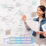 Transparent Sticky Notes, 2000 Sheets Clear Sticky Notes Pads with Pen, Waterproof Self-Stick Translucent Sticky Notes Tabs for Annotation Books, VigorFun