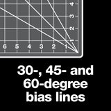 Fiskars Self Healing Cutting Mat for Crafts, Sewing, and Quilting Projects - 18” x 24" Grid - Rotary Fabric Cutting Craft Mat with Ruler Grid - Gray Fiskars