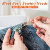 Coquimbo Sewing Kit Gifts for Grandma, Mom, Adults, Kids, Beginner, Traveler, Emergency, Portable Sewing Supplies Contains Soft Tape Measure, Coquimbo