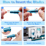 Cludoo 80PCS Replacement Blades for Cricut Blades for Explore Air 2/Air 3/Maker/Maker 3/Expression, 60PCS 45° Standard Blades, 10 PCS 30° Fine Point Cludoo