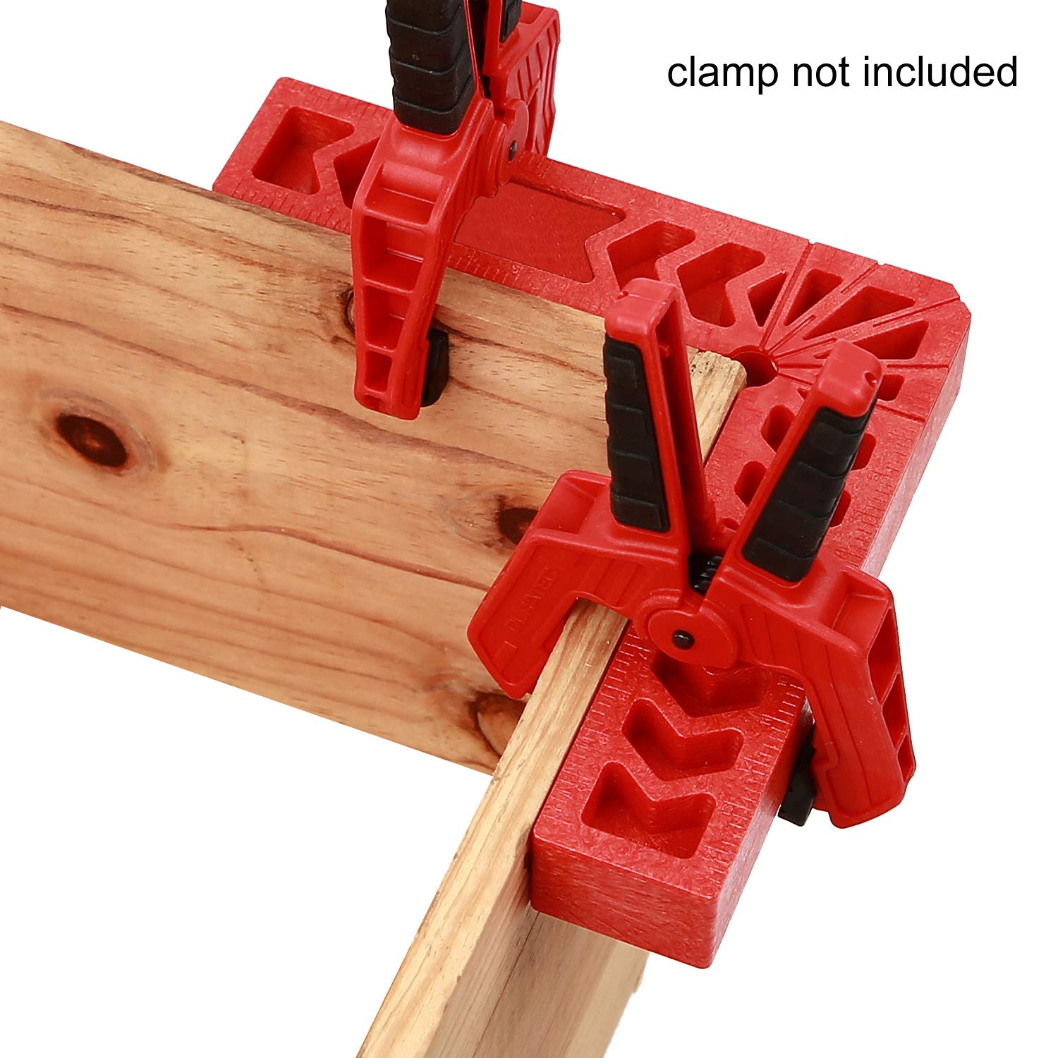 KINJOEK 6 PCS 4 Inch 90 Degree Positioning Squares, Right Angle Clamps Woodworking Carpenter Corner Clamping Square Tool for Picture Frames, Boxes, KINJOEK