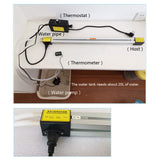 JINHZIXIU 48in Acrylic Plastic PVC Bending Machine 125cmHeater Hot Heating Bender Manual Hot Heating Bender Tool Bending Thickness 1-6mm 110V 1500W JINHZIXIU
