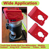 Track Saw Guide Rail for Milwaukee Router and Milwaukee Guide Rail Adapter M18 2723-20 fit Milwaukee Track Saw Guide Rail(2pack) Rsoise