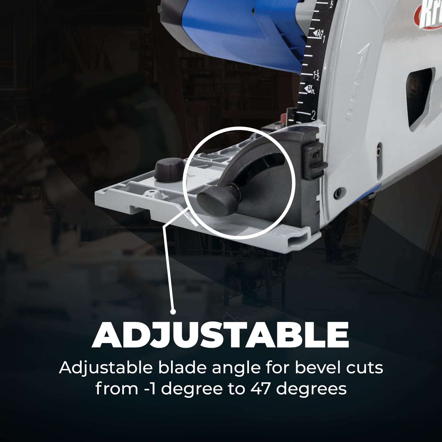 Kreg ACS-SAW Adaptive Cutting System Plunge Saw - Plunge Circular Saw - Cuts Solid Wood & Plywood - Adjustable Track Saw - Carpentry Tools & KREG