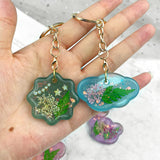 RESINWORLD Multi-Functional Small Silicone Molds Set for Resin + 16pcs Variety Geometric Pendant Silicone Molds with Hanging Hole ResinWorld