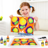 Water Marbling Paint for Kids - Arts and Crafts for Girls & Boys Crafts Kits Ideal Gifts for Kids Age 3-5 4-8 8-12 Coodoo